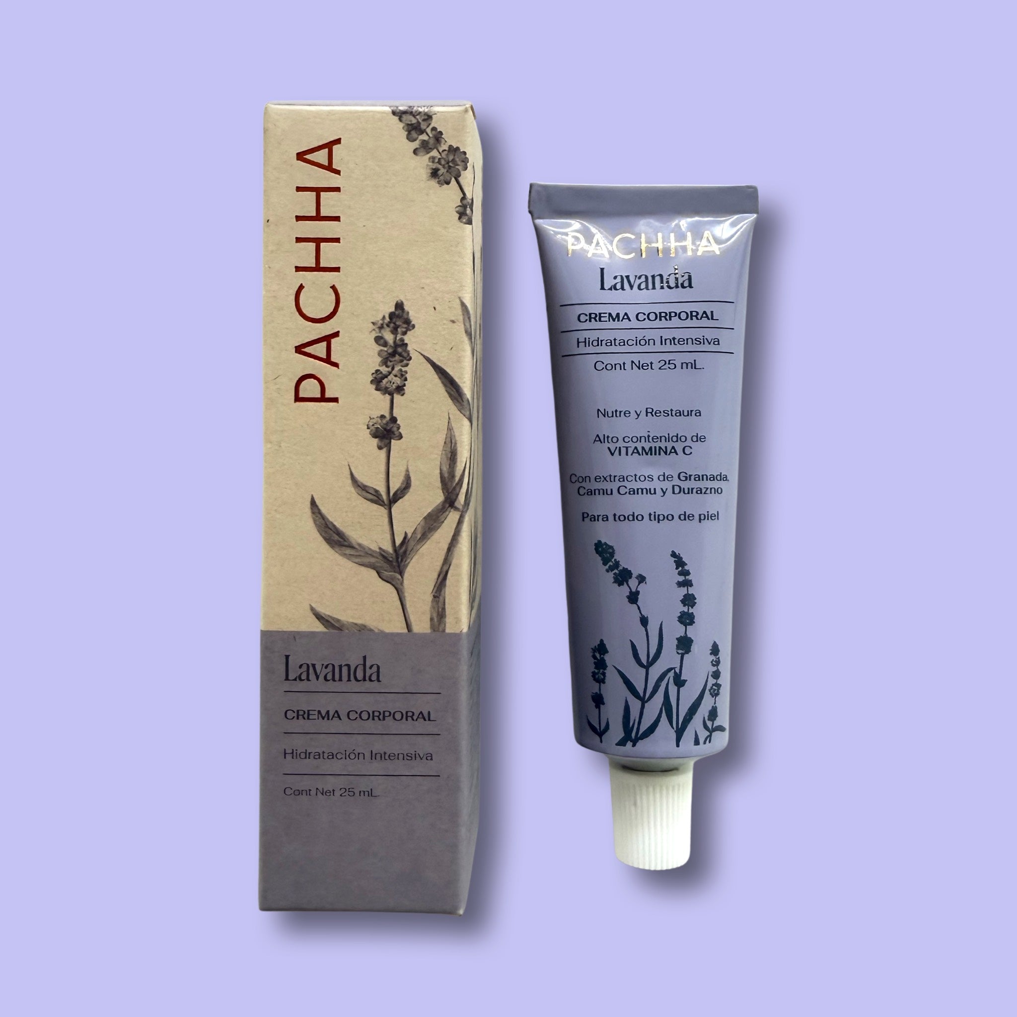 Crema Hidratante Corporal Lavanda Pachha 85 ml. y 25 ml. - Gallery 5