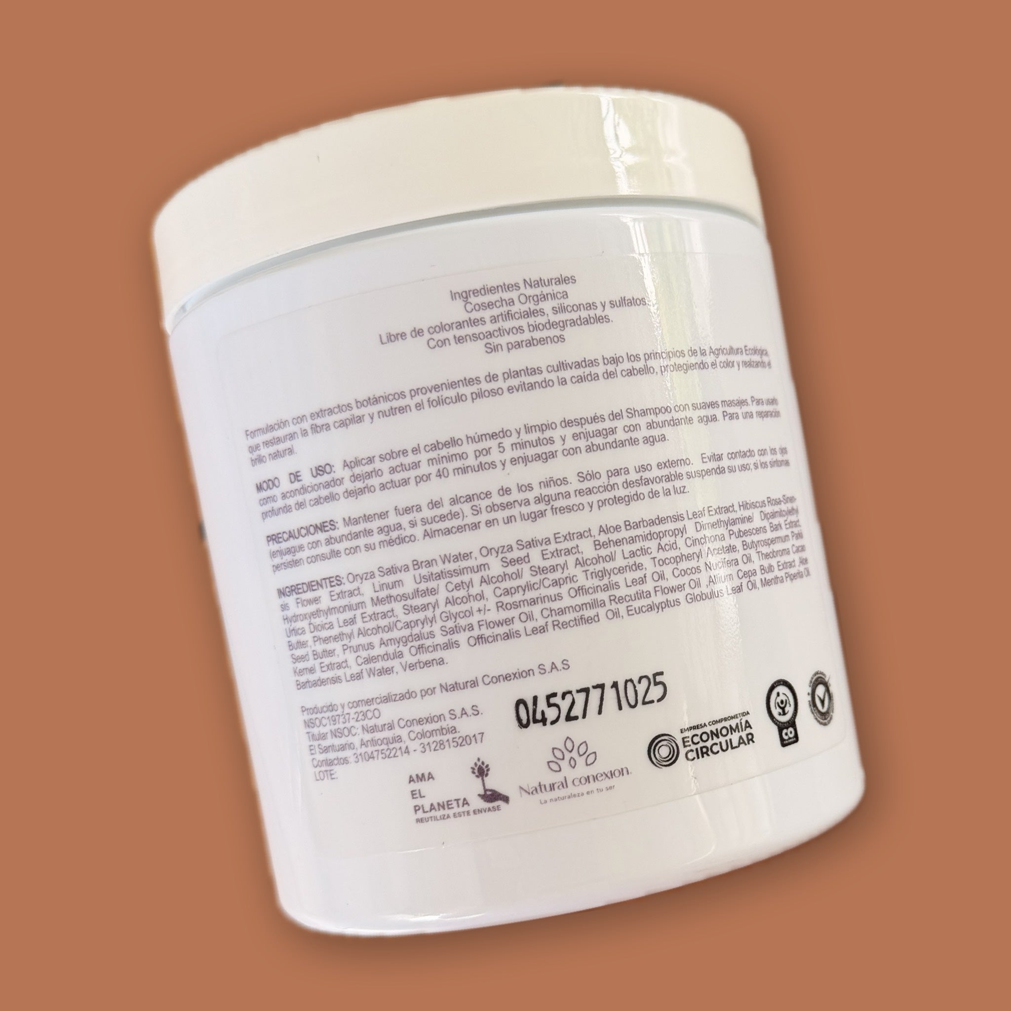 Crema Nutritiva Capilar Chocolate y Coco Econativa 500 gr. - Gallery 3