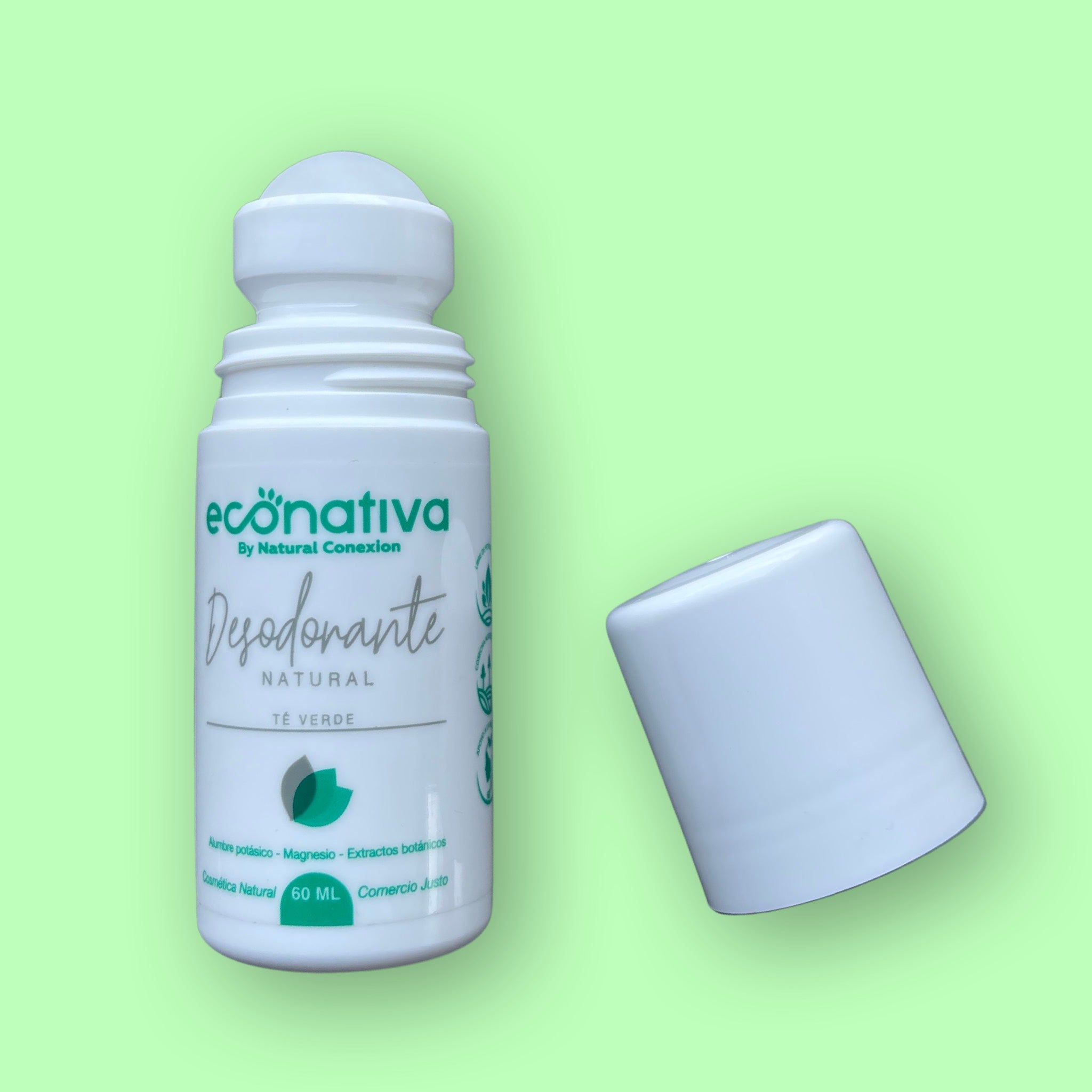 Desodorante Natural de Piedra Alumbre Té Verde 60 ml. Natural Conexion - Gallery 1