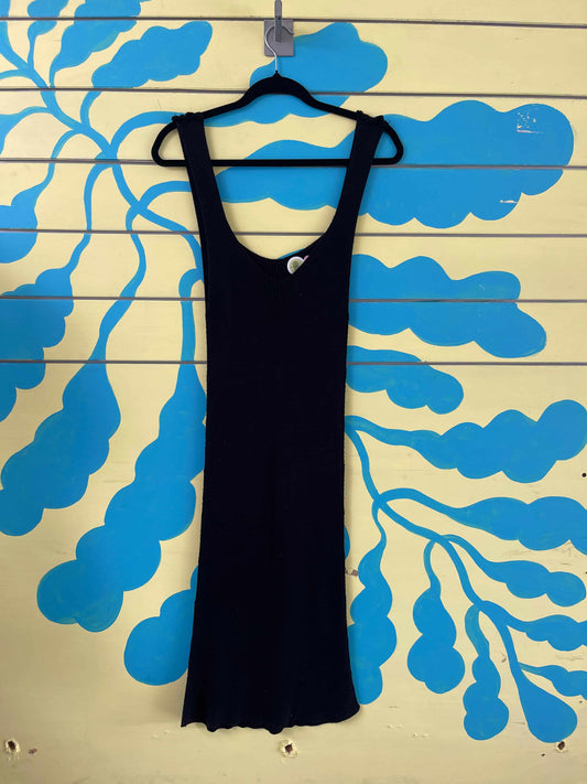Vestido negro tejido
