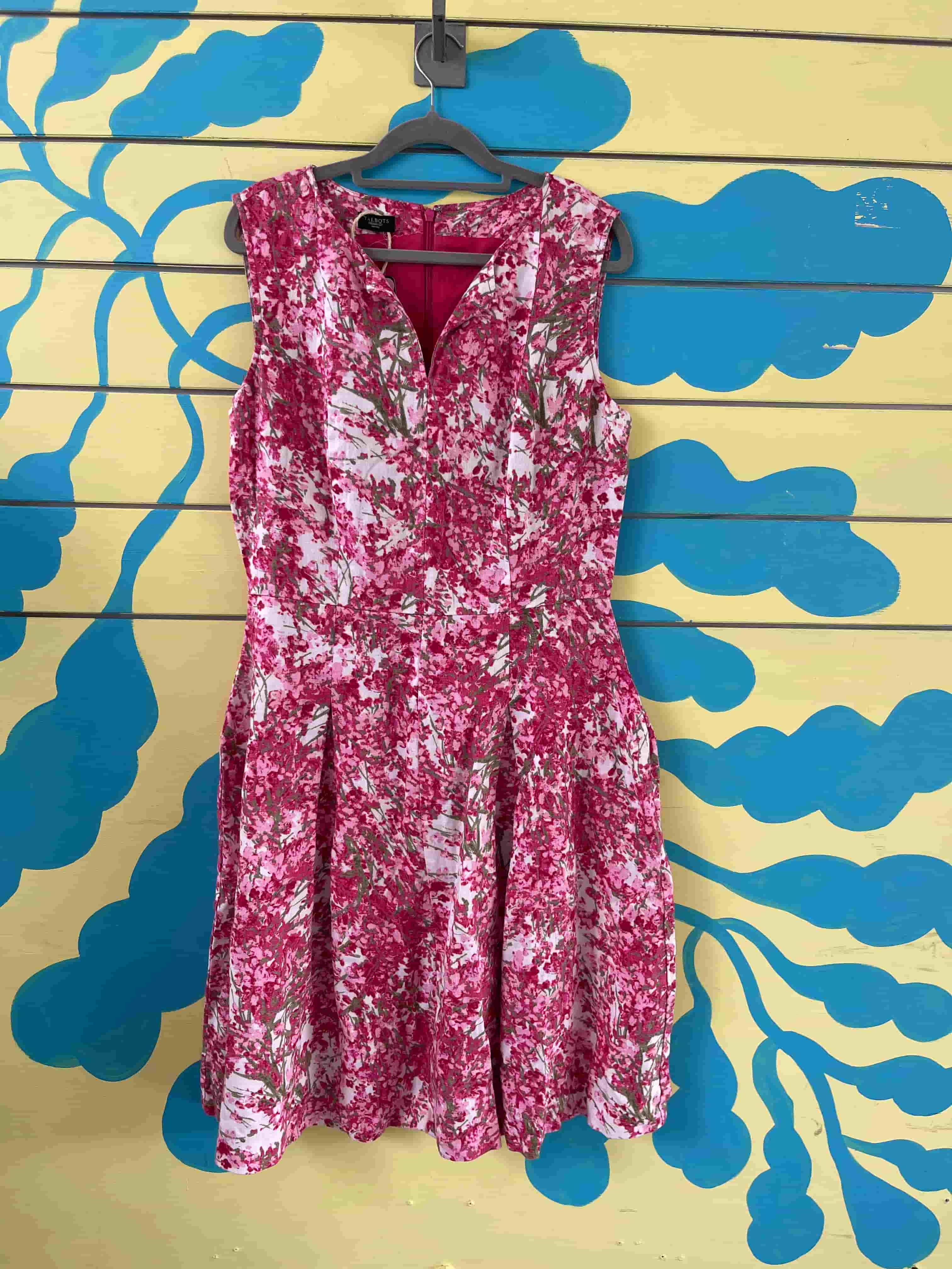 Vestido Rosado de flores rosa - Gallery 1