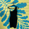 Vestido de hombro destapado negro