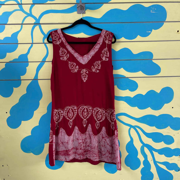 Vestido Batik rojo