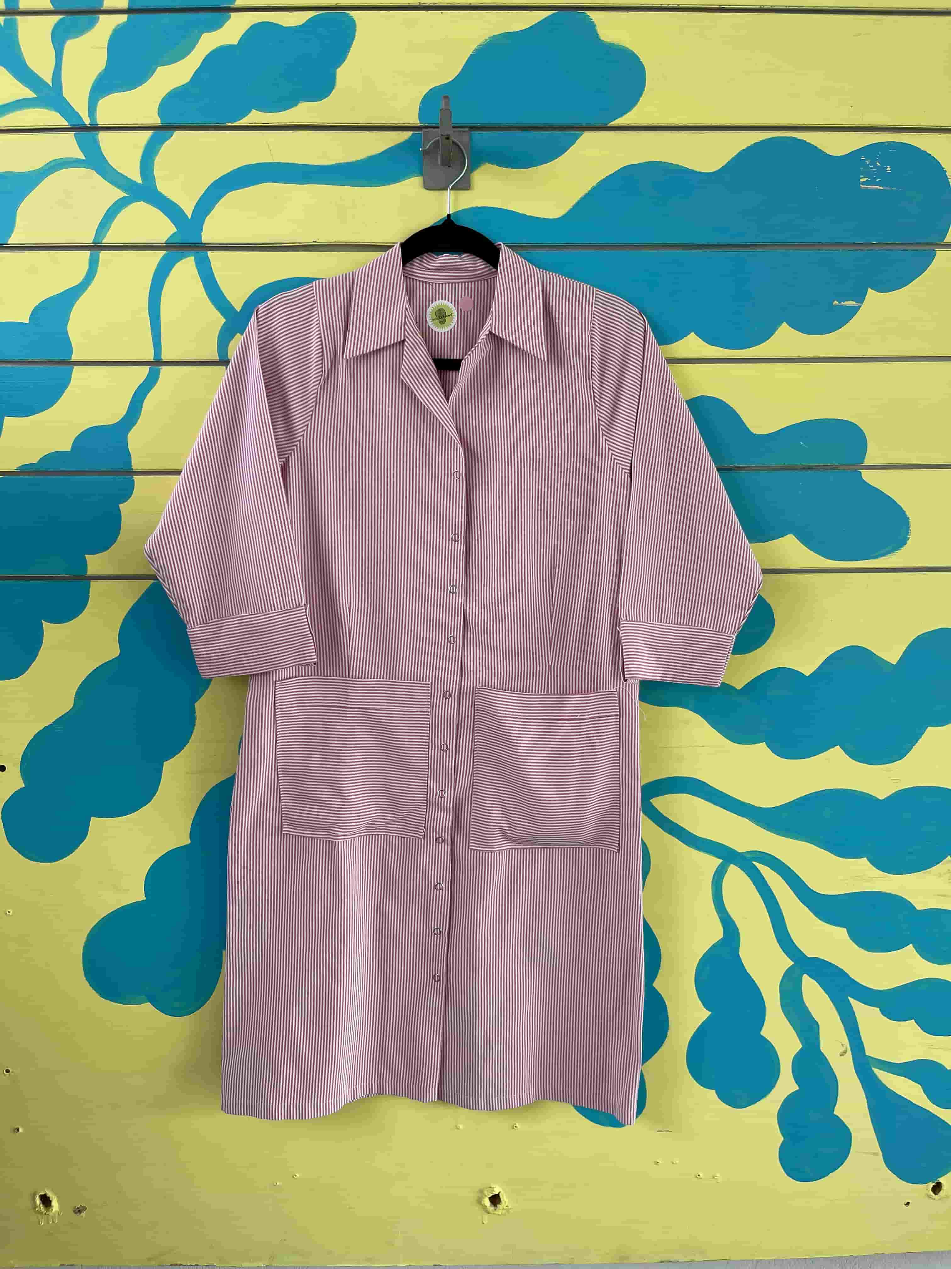 Vestido rayas rosadas - Gallery 1