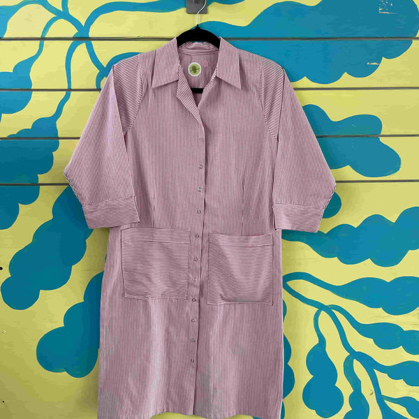 Vestido rayas rosadas