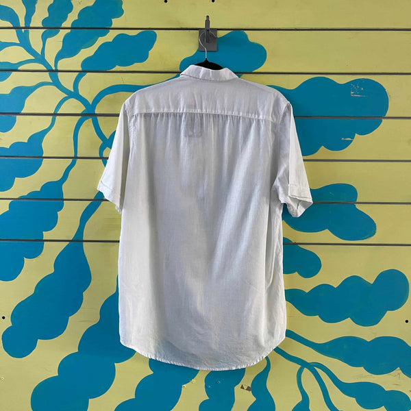 Camisa blanca de lino de hombre - Secondary