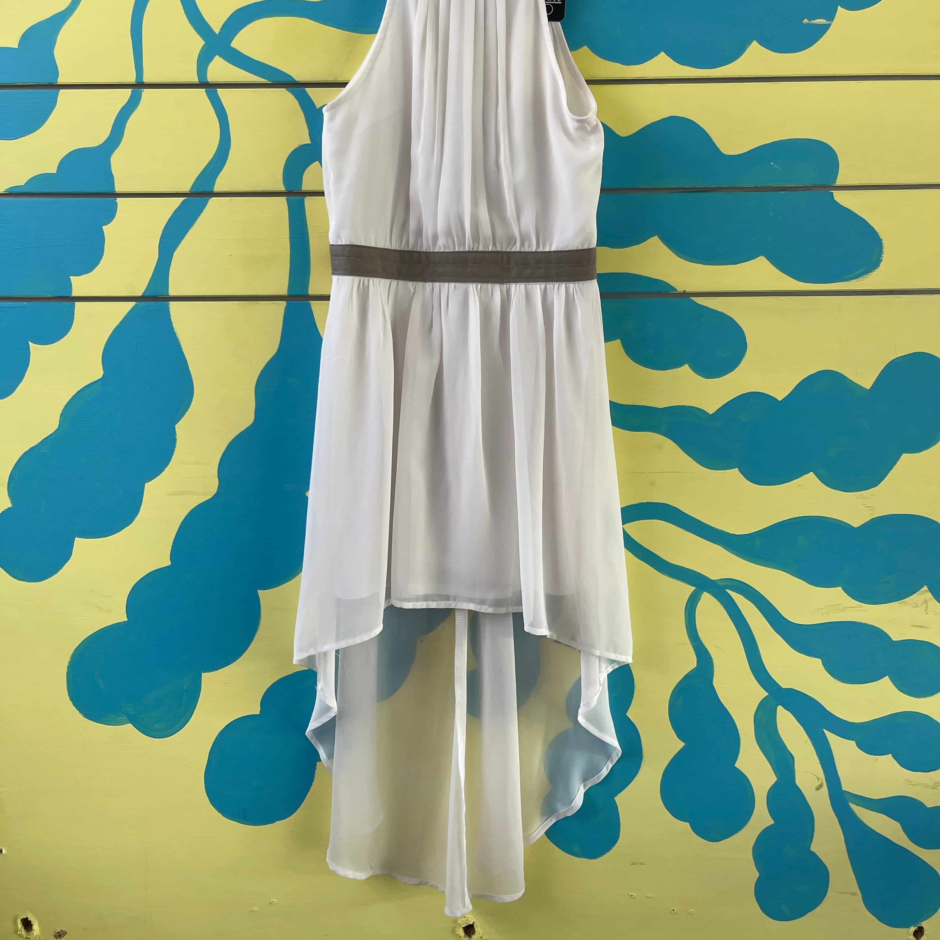 Vestido blanco con cinturon - Gallery 2