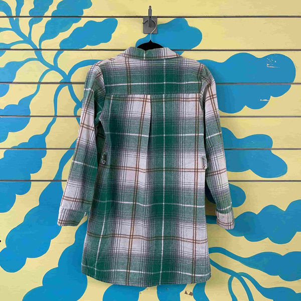 Camisa leñadora verde y blanca Talla S - Secondary
