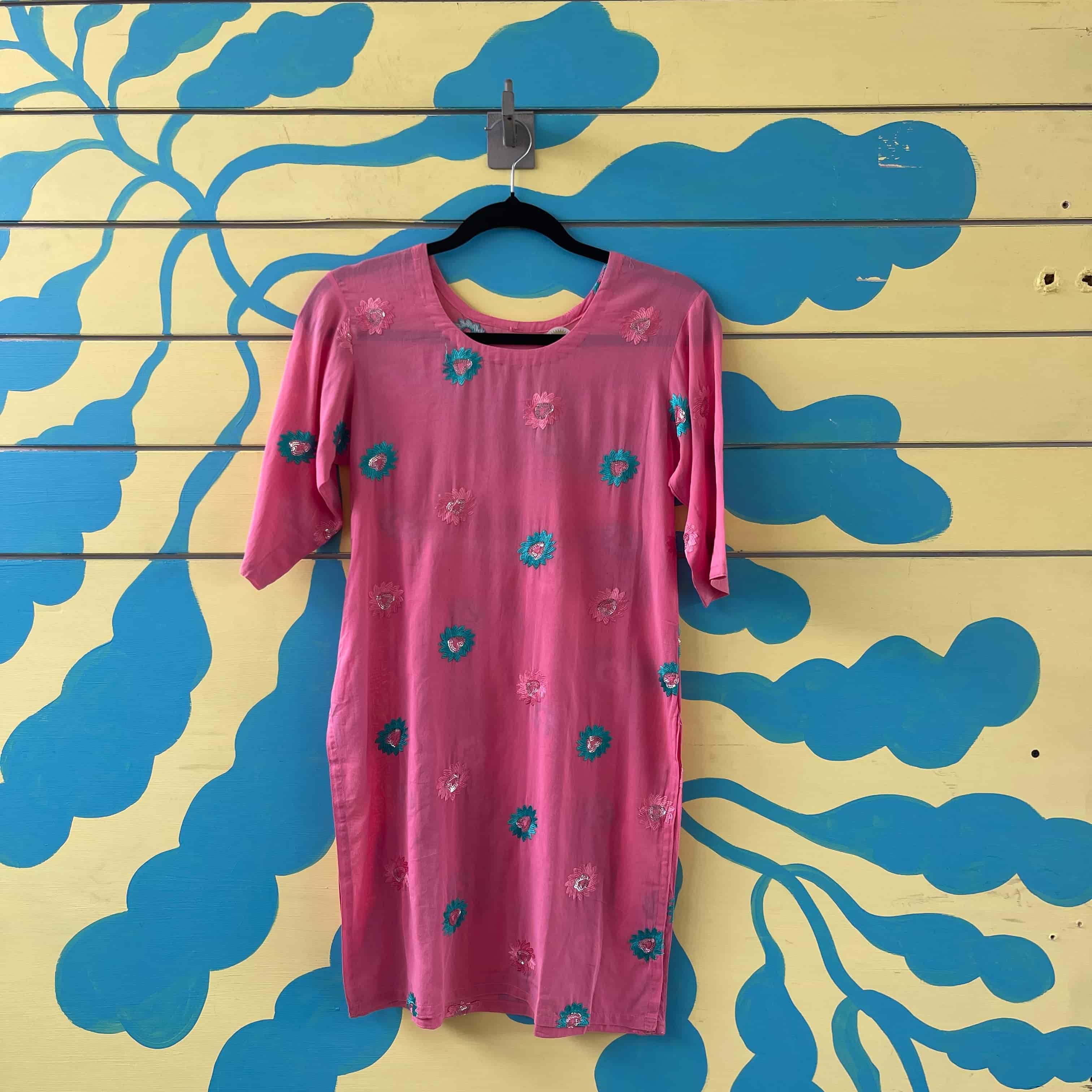 Blusa tunica rosa talla S - Gallery 1