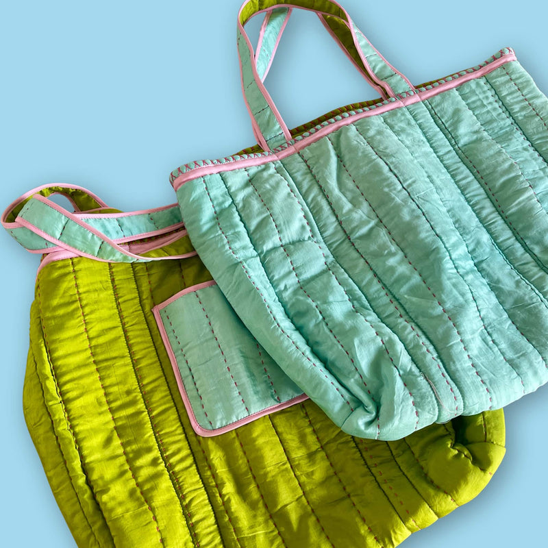 Bolso doble faz de seda - Image 2
