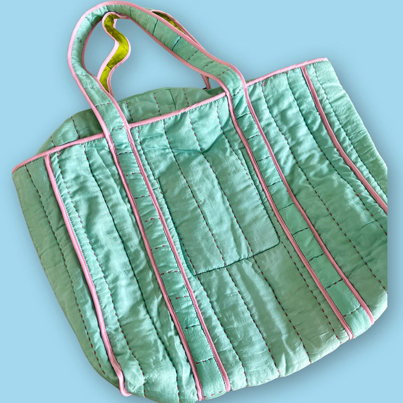 Bolso doble faz de seda - Image 5