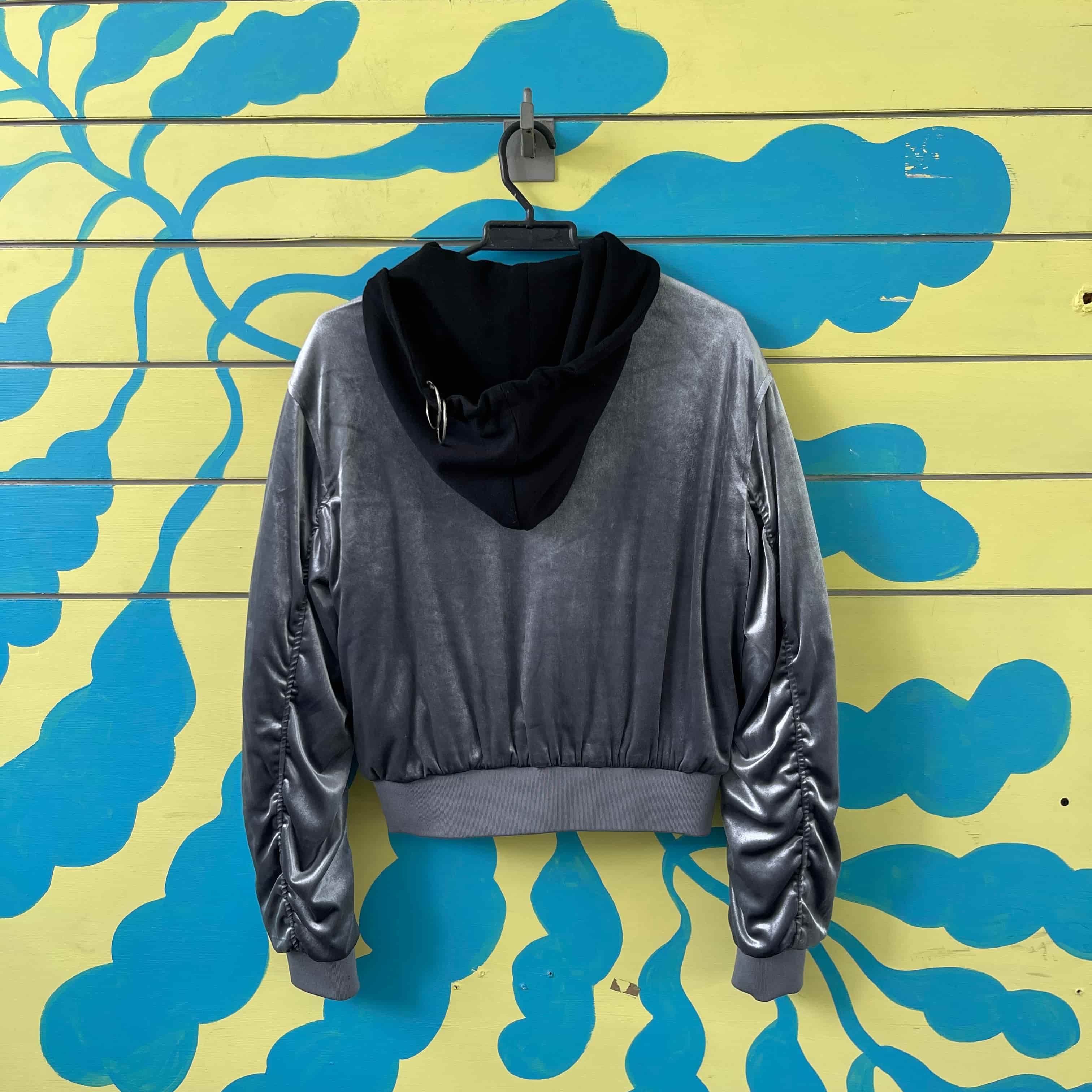 Chaqueta azul metalizda talla S - Gallery 2