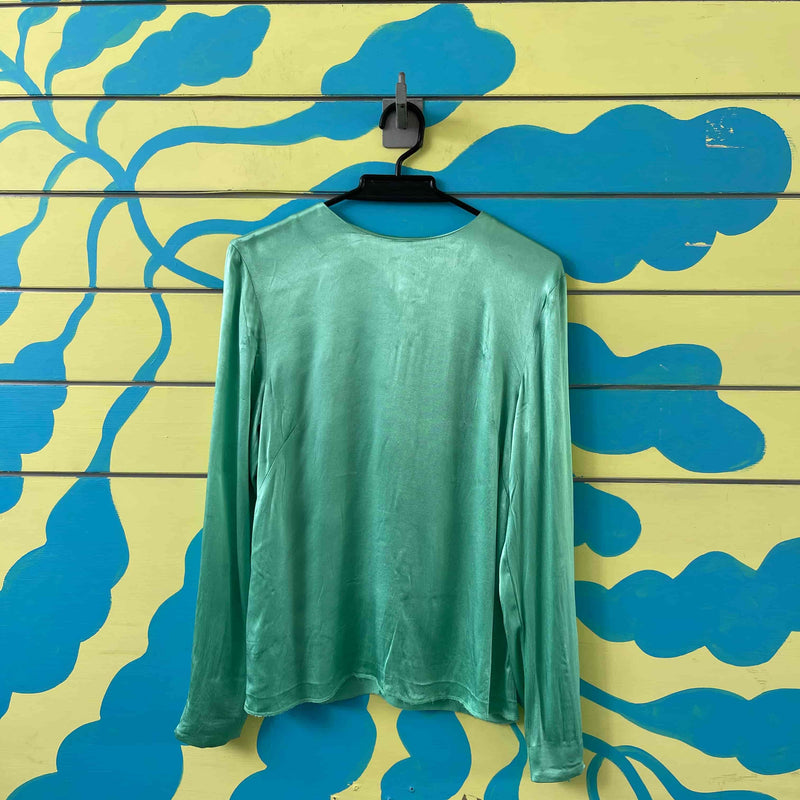 Camisa verde brillante talla 6 - Image 1