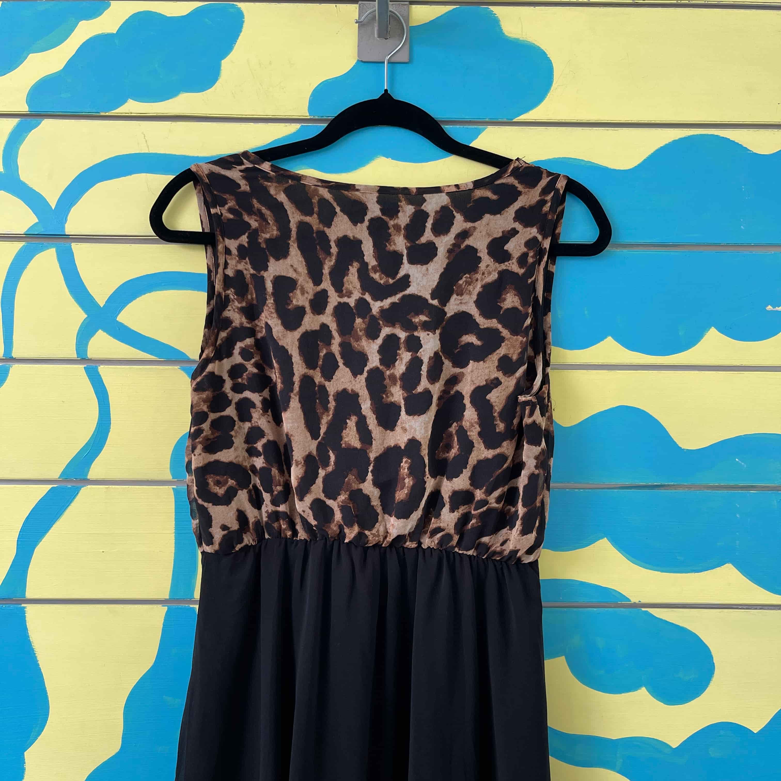 Vestido cola de pato animal print talla M - Gallery 2