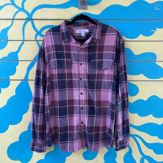 Camisa de cuadros rosa negra talla XXL