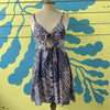 Vestido azul con arbescos americanino talla S