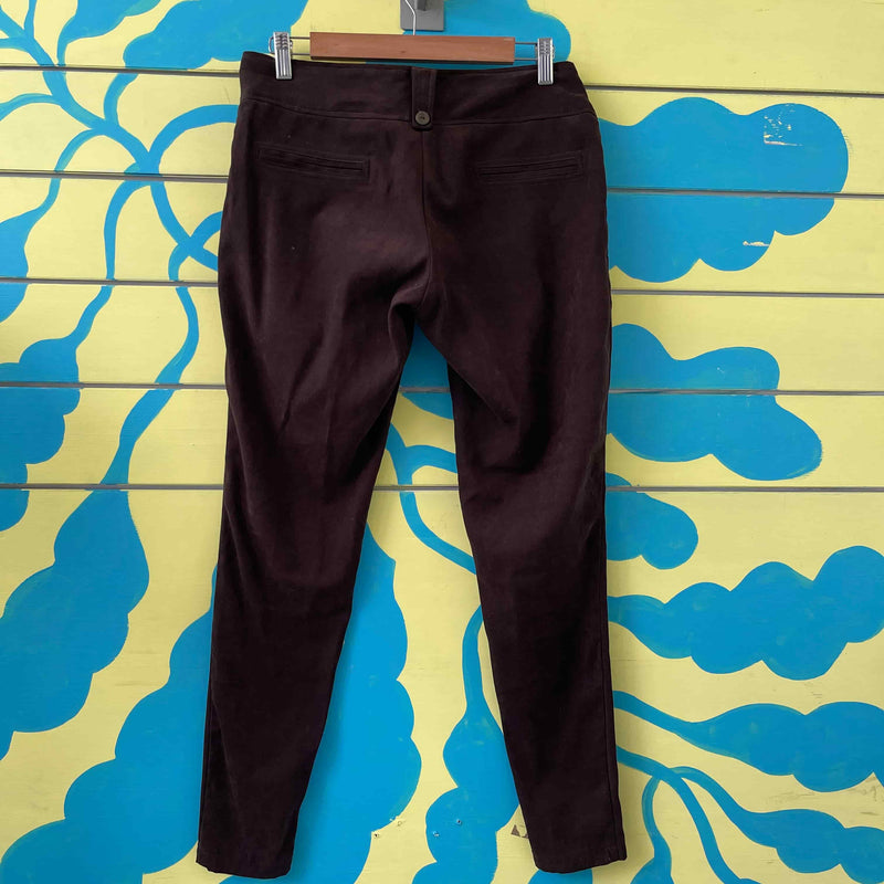 Pantalon cafe tela durazno talla M - Image 2