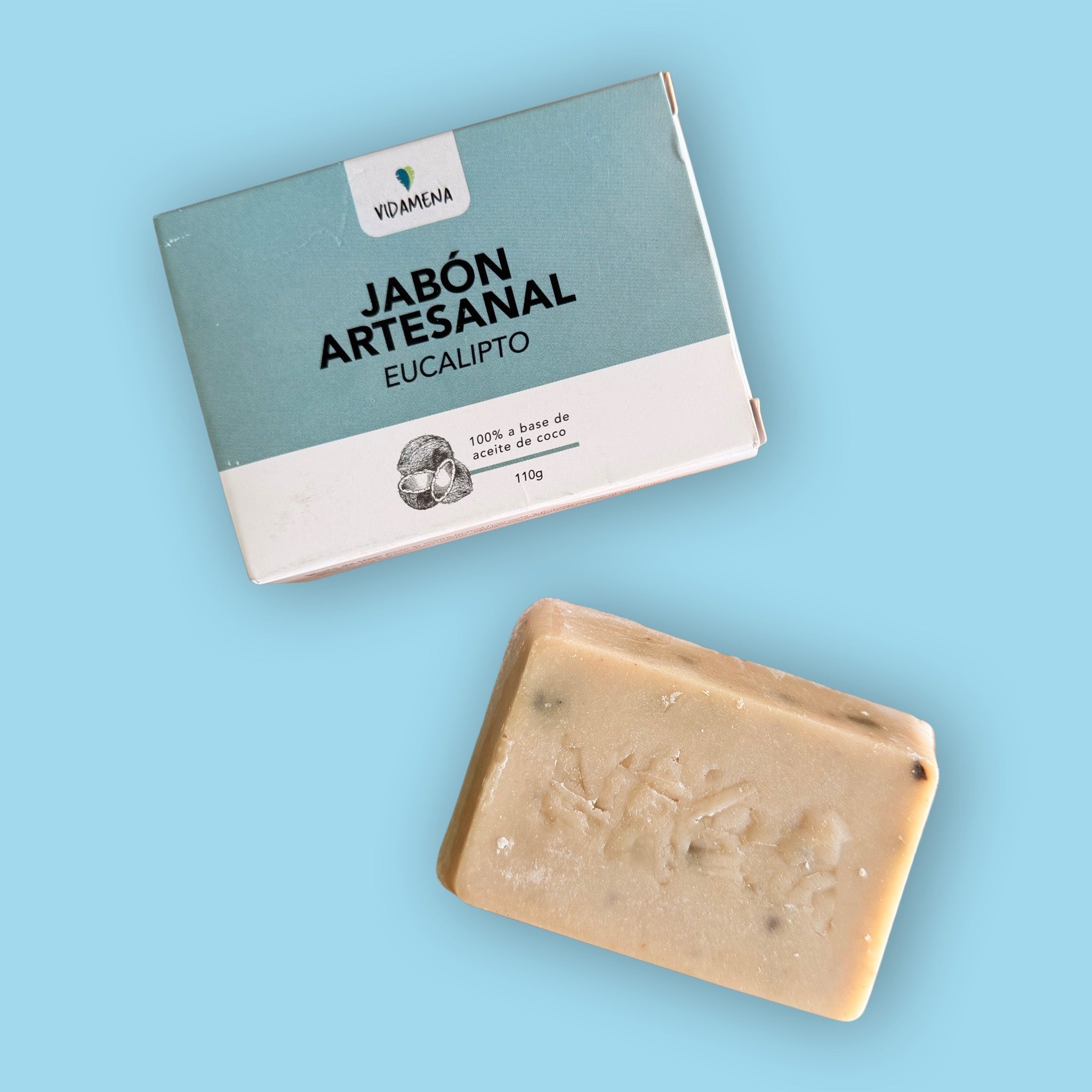 Jabón Corporal de Coco Arcilla Verde Vidamena 110 gr. - Gallery 1