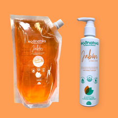 Jabón Líquido de Caléndula y Manzanilla + Refill 250 ml./500ml. Natural Conexion