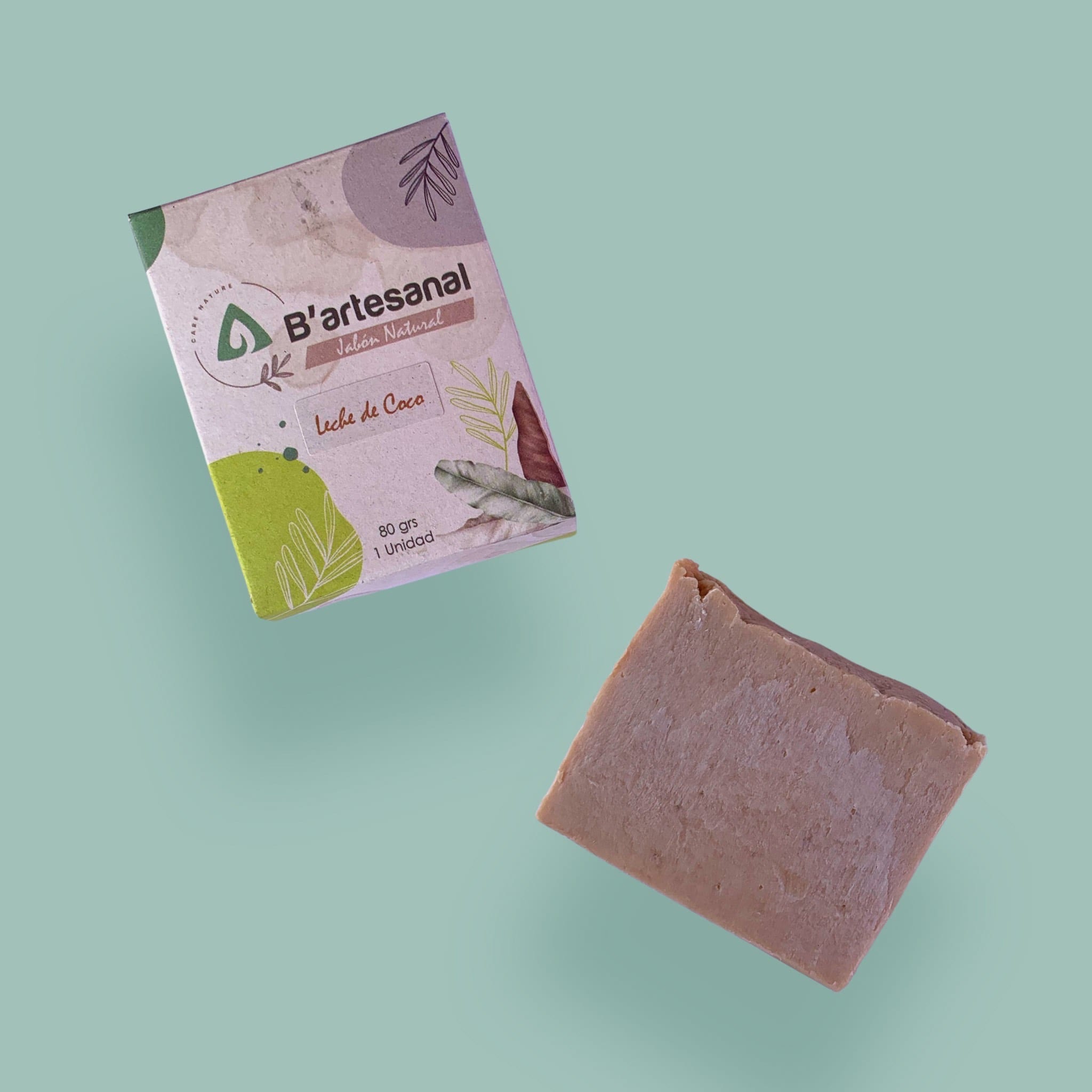Jabón Leche de Coco Artesanal 80 gr. B'artesanal - Gallery 3