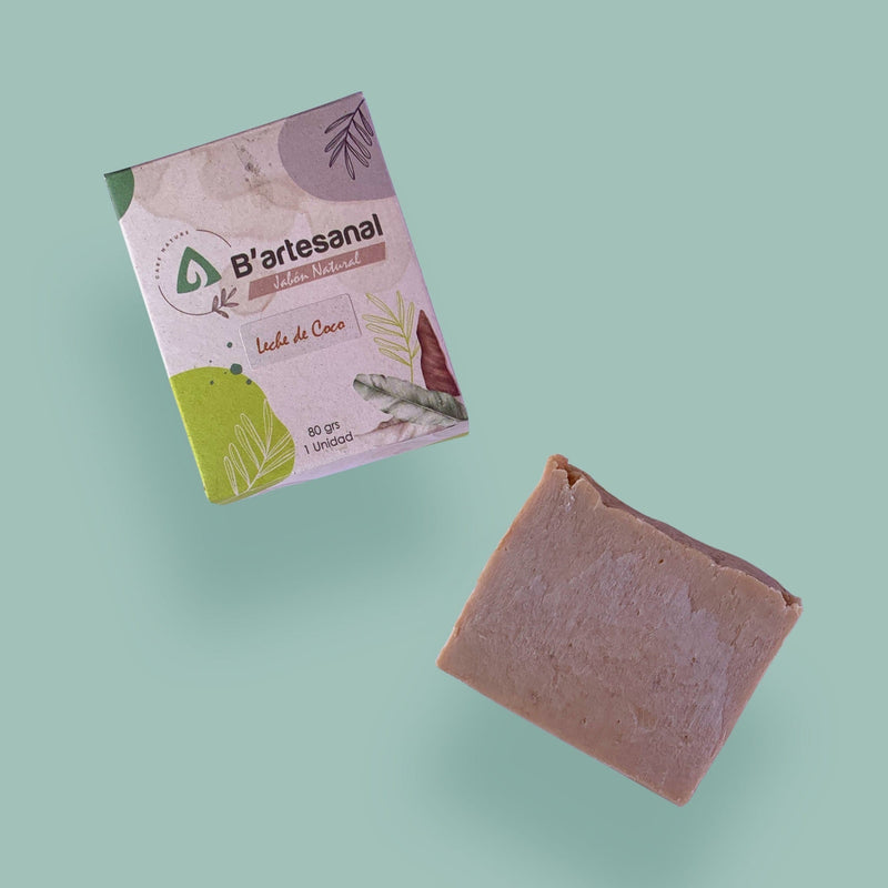 Jabón Leche de Coco Artesanal 80 gr. B'artesanal - Image 3