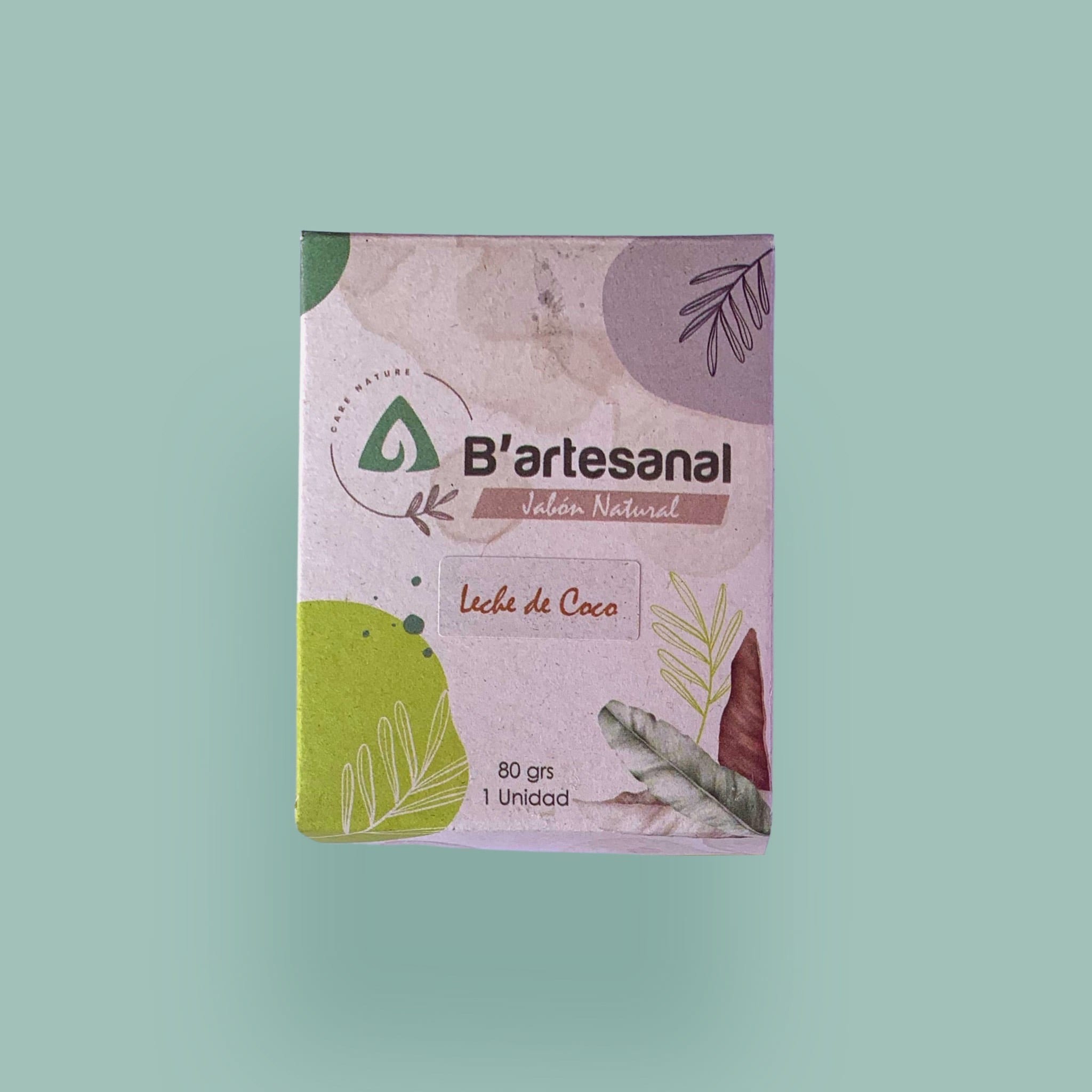 Jabón Leche de Coco Artesanal 80 gr. B'artesanal - Gallery 1