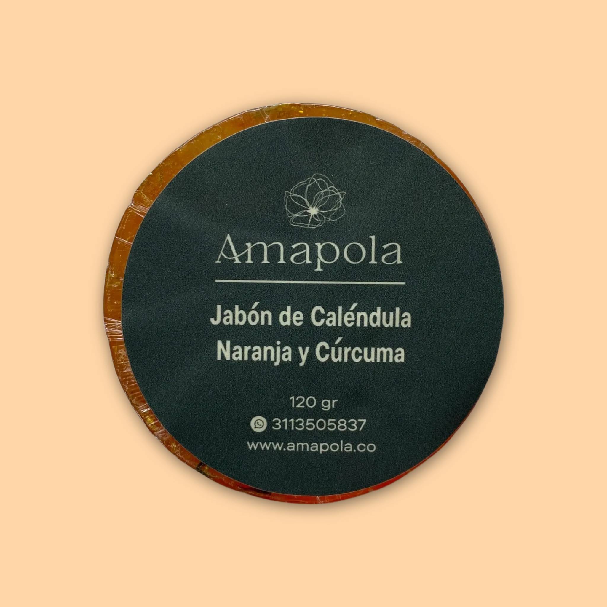 Jabón de Caléndula + Naranja y Cúrcuma Hijas de la Tierra 90 gr. - Gallery 3
