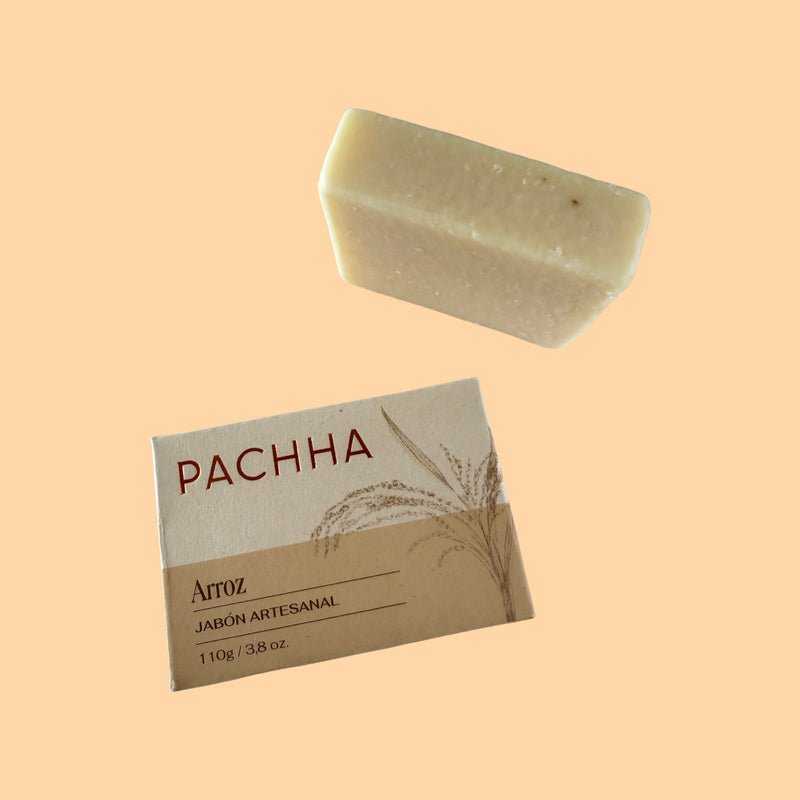 Jabon Corporal de Arroz Pachha 110 gr. - Image 1