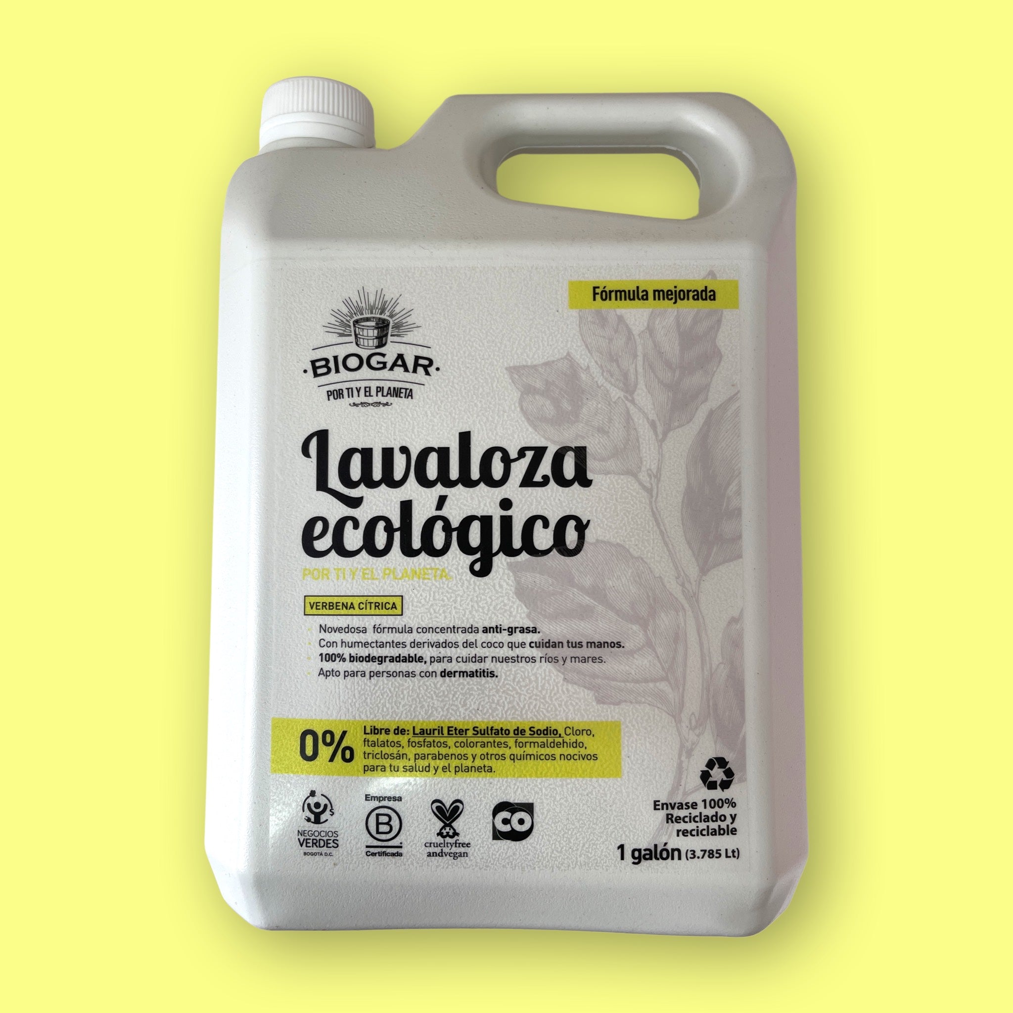 Lavaloza Ecológico Verbena Citrical 1 Galón Biogar - Gallery 1