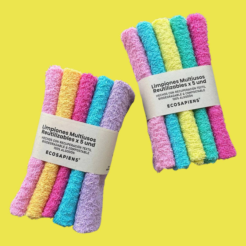 Limpiones Multiusos Reutilizables x 5 und Ecosapiens - Image 3