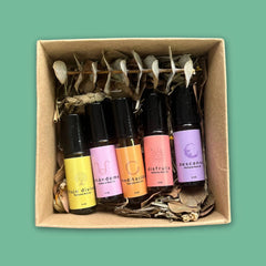 Perfume Unisex Roll On Caja x 5 Unidades Ayurveda Ancestral