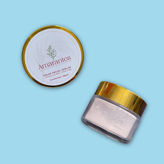 Polvo Facial Suelto Traslúcido 30 gr. Amarantos