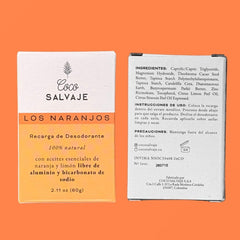 Recarga Desodorante en Barra Los Naranjos Coco Salvaje 60 gr.