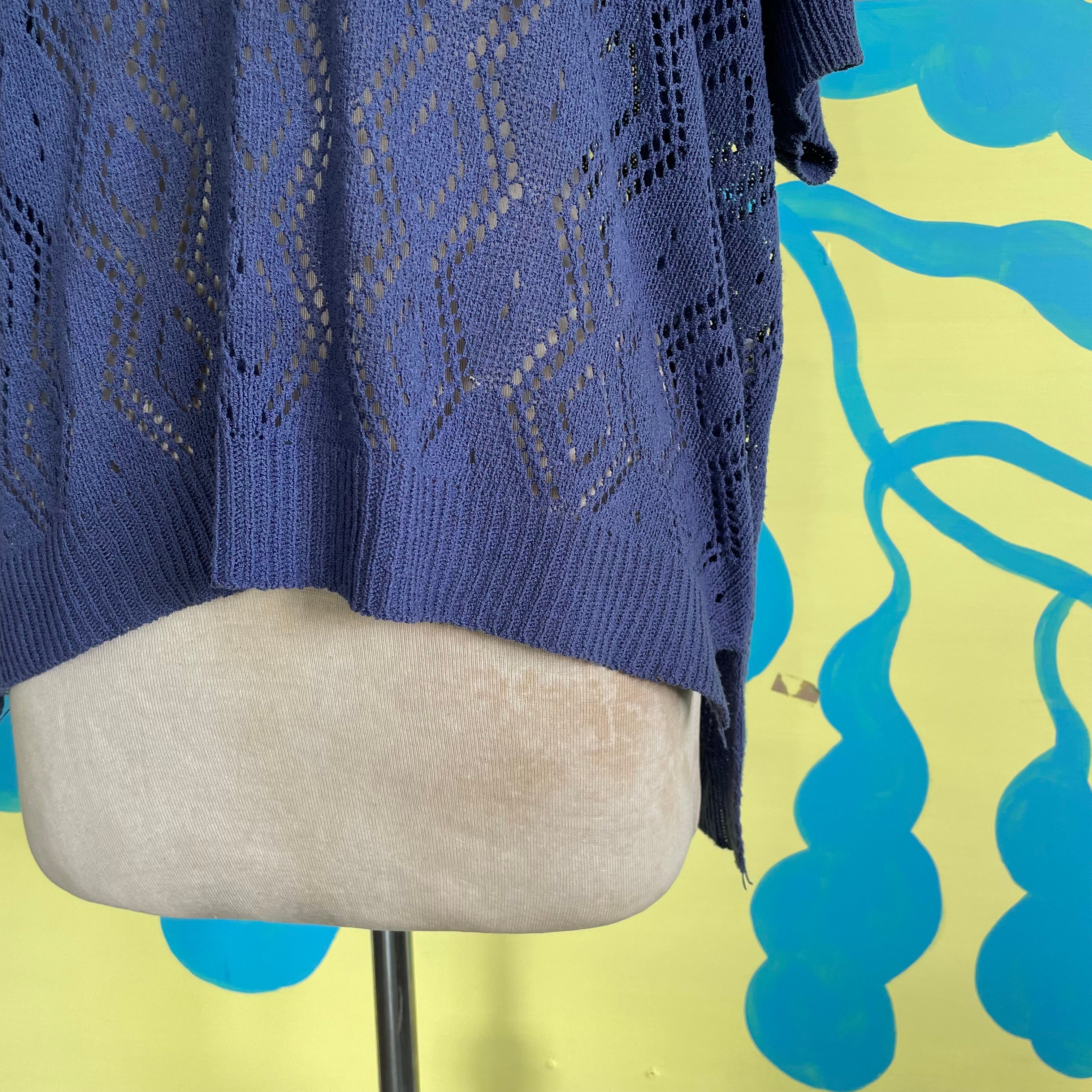 Saco Azul Tejido - Gallery 2