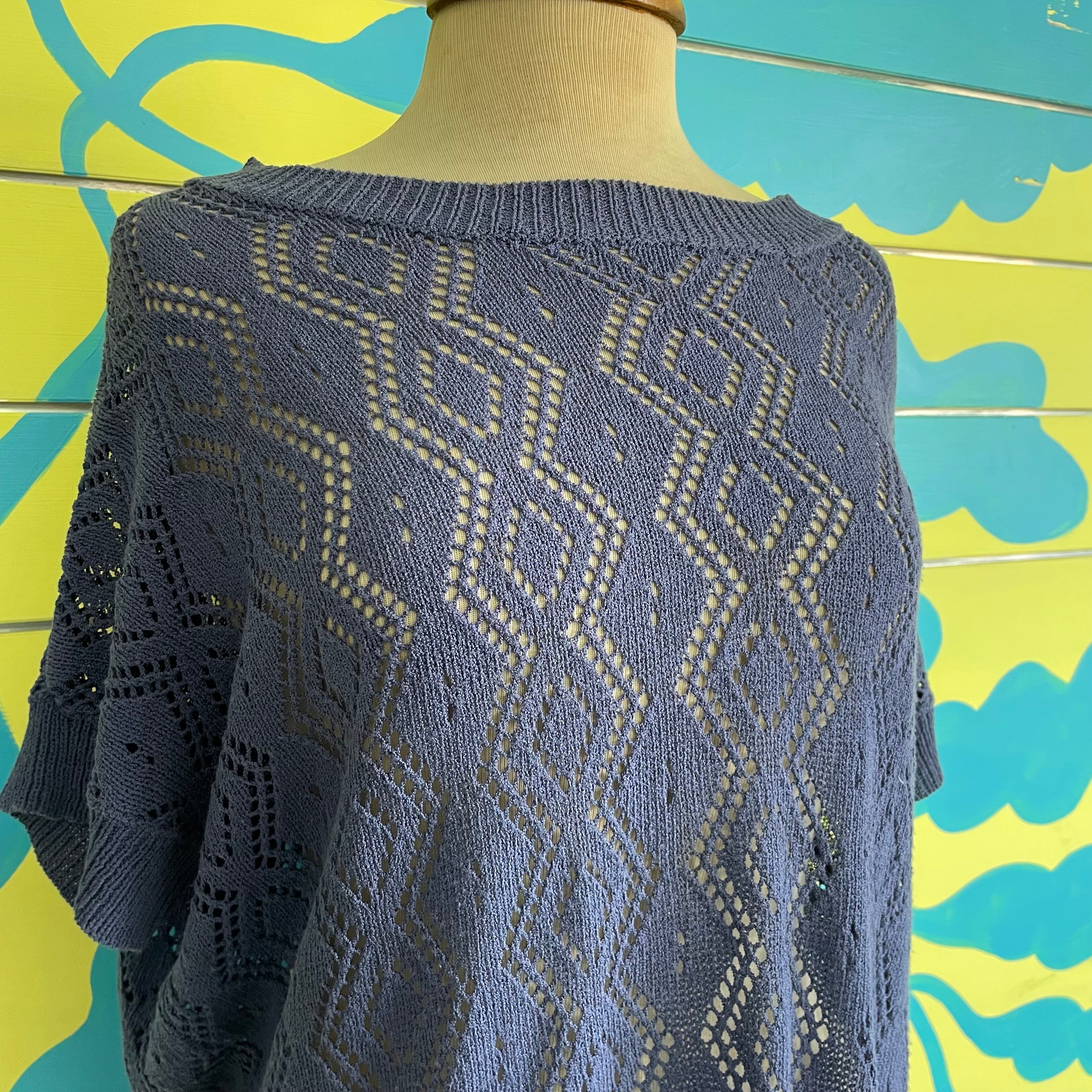 Saco Azul Tejido - Gallery 3