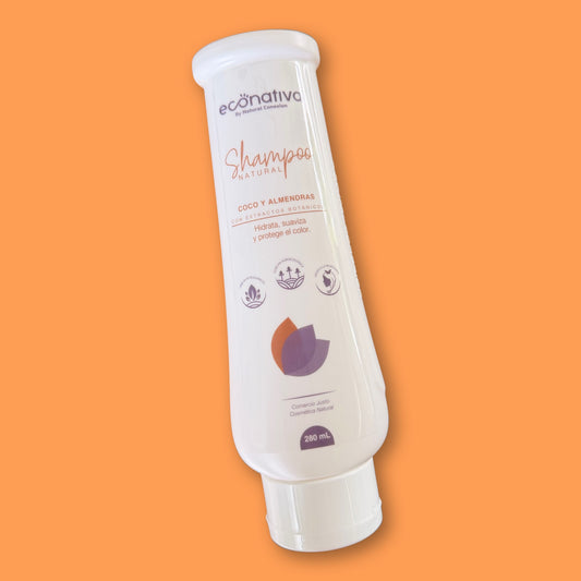 Shampoo Natural Coco y Almendras Econativa 280 gr.