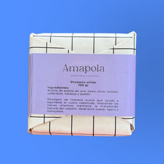 Shampoo Sólido para Cabello Mixto Equilibrio e Hidratación Amapola 100 gr.