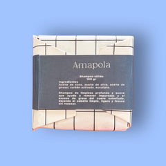 Shampoo Sólido para Cabello Graso Detox y Equilibrio Natural Amapola 100gr.