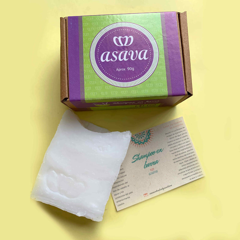 Shampoo en Barra Asava para Cabello Seco 90 gr. - Image 1