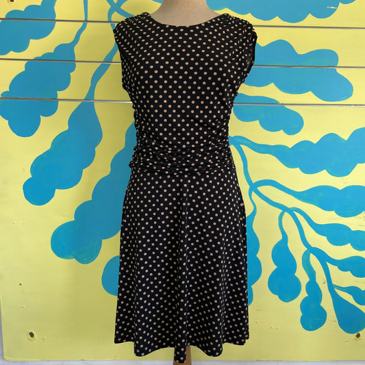 Vestido Negro Bolas Baige