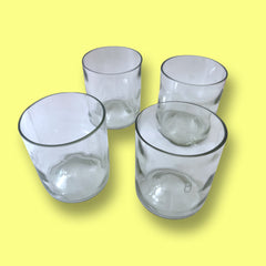 Vasos Cortos de Vidrio 8 Onz Set x 4 Gles