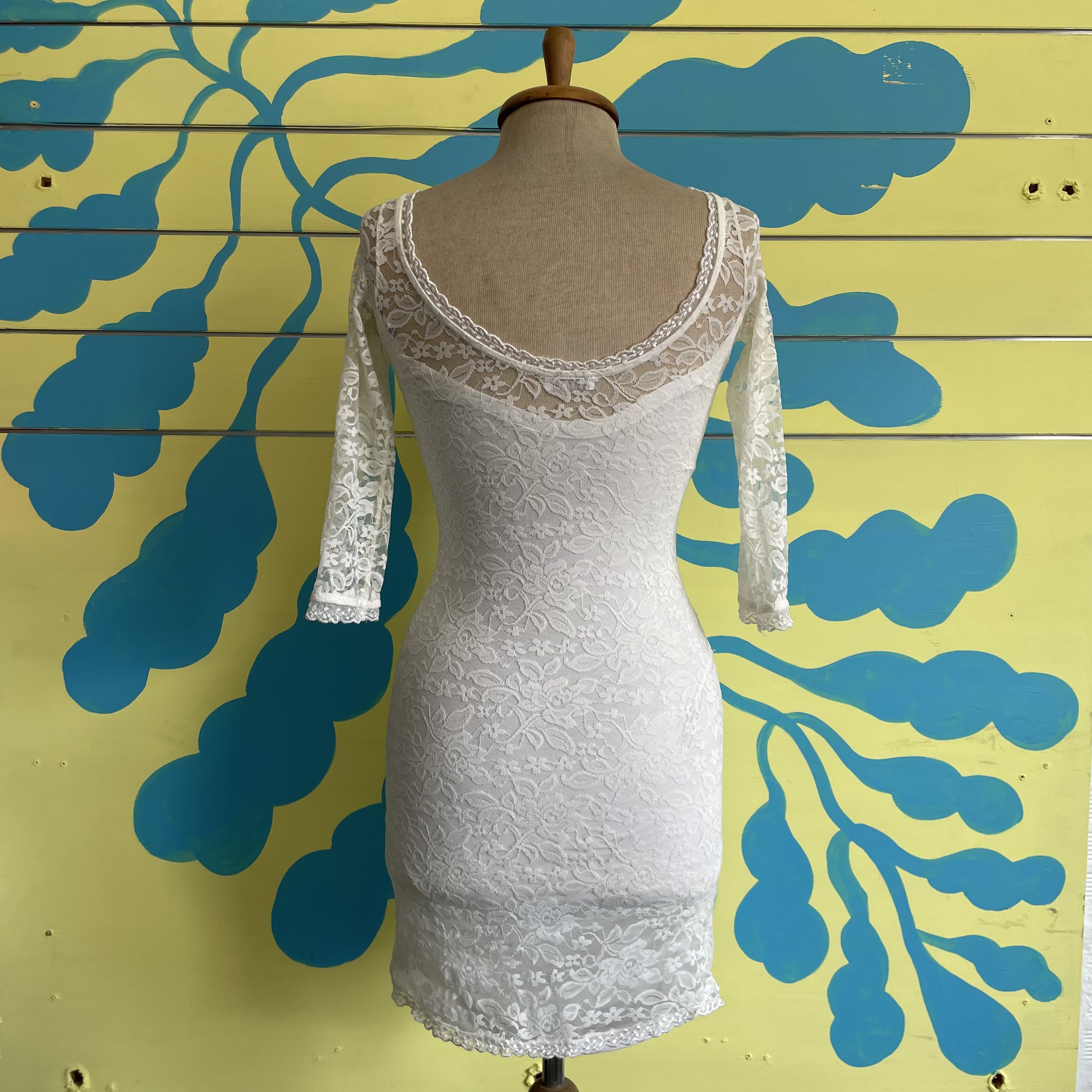 Vestido Encaje Blanco - Gallery 4