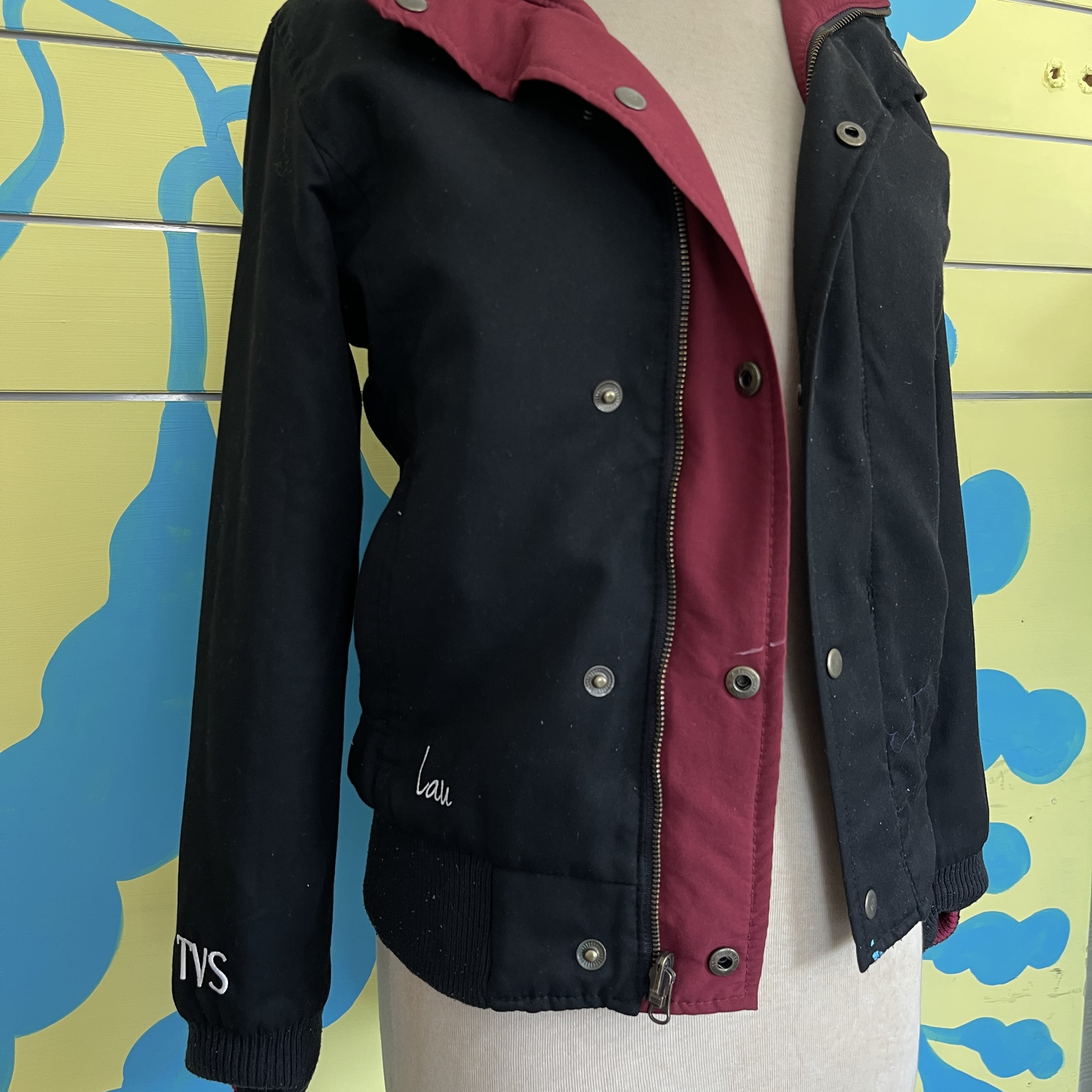 Chaqueta Capucha Doble Faz Vinotinto Waffer Victoria - Gallery 3