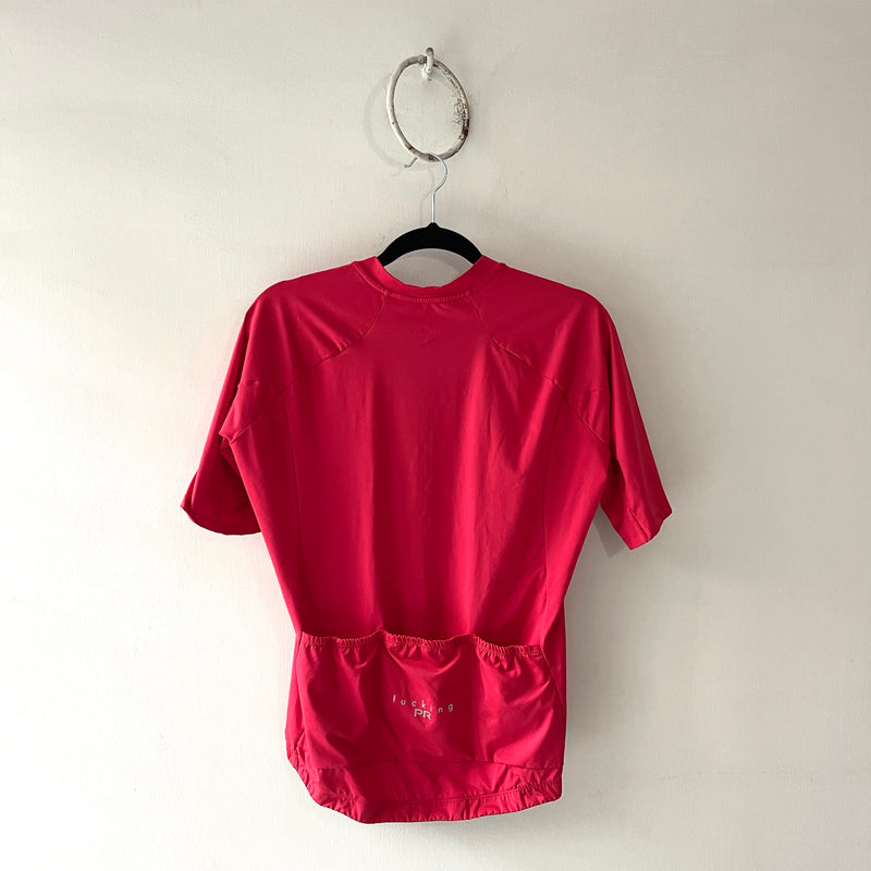 Jersey para ciclismo Roja Oscuro Fucking PR - Image 3