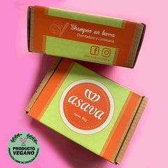 Shampoo en Barra Asava para Cabello Crespo 90 gr.