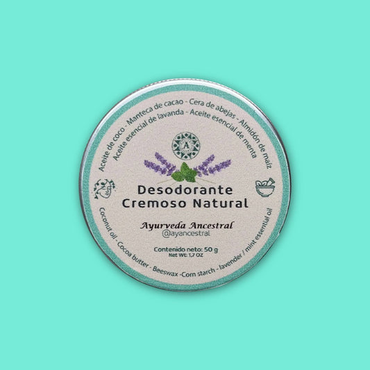 Desodorante Cremoso Natural 50 gr. Ayurveda Ancestral