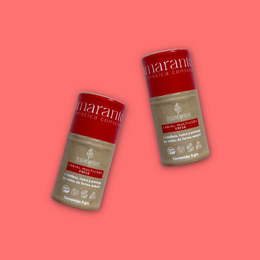 Labial multiusos Fresa 6 gr. Amarantos
