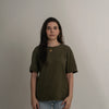 Camiseta Sacramento Verde Militar 100% Algodón Regular Fit Andante
