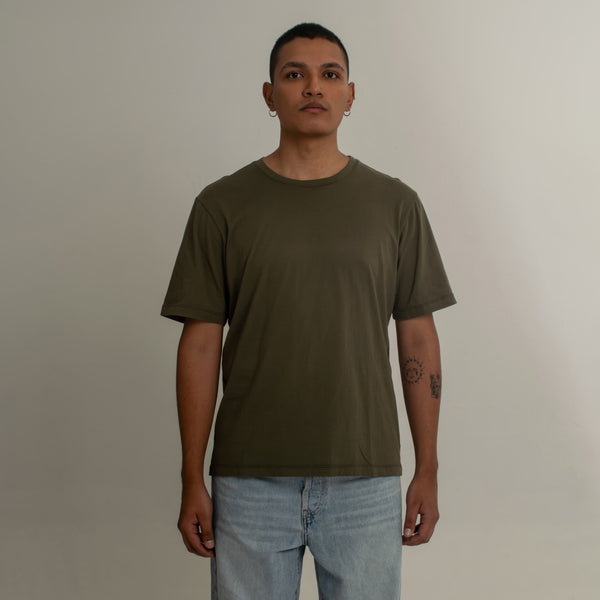 Camiseta Sacramento Verde Militar 100% Algodón Regular Fit Andante - Secondary
