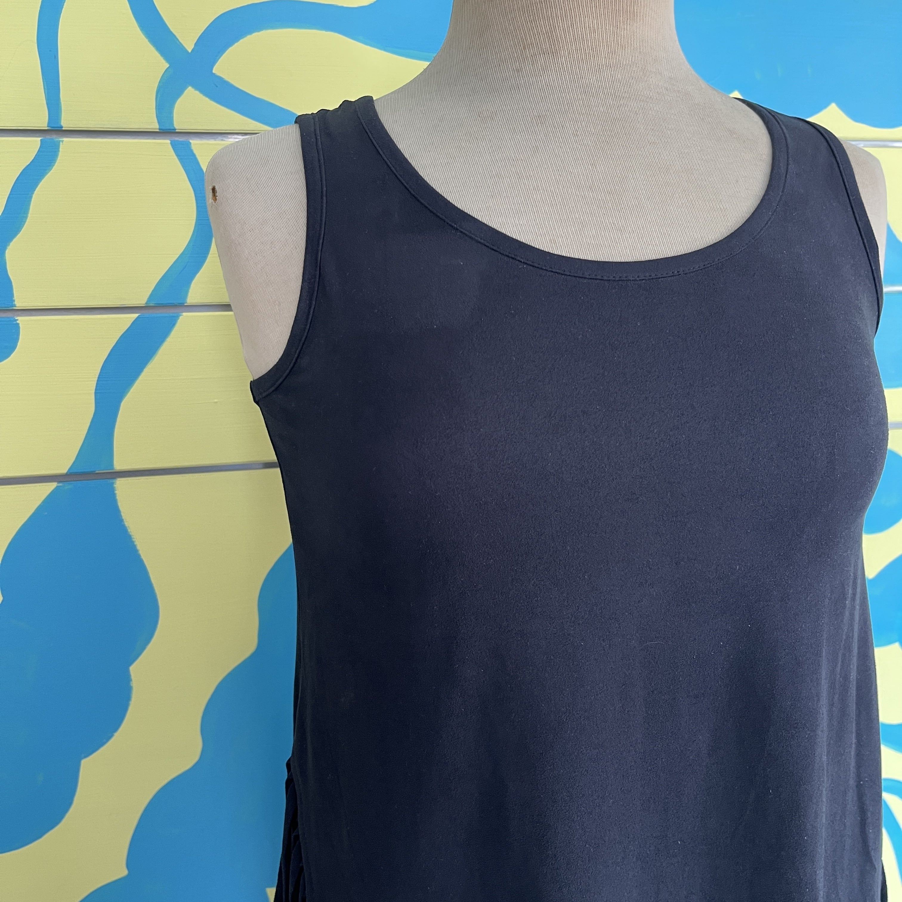 Camiseta Manga Sisa Negra flecos - Gallery 3